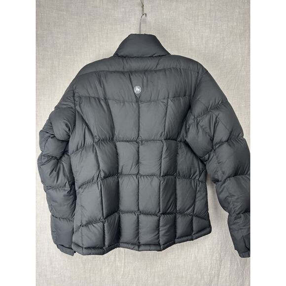 Marmot 650 Fill Goose Down Puffer Jacket Womens Medium Black Quilted Outdoor - Picture 5 of 9